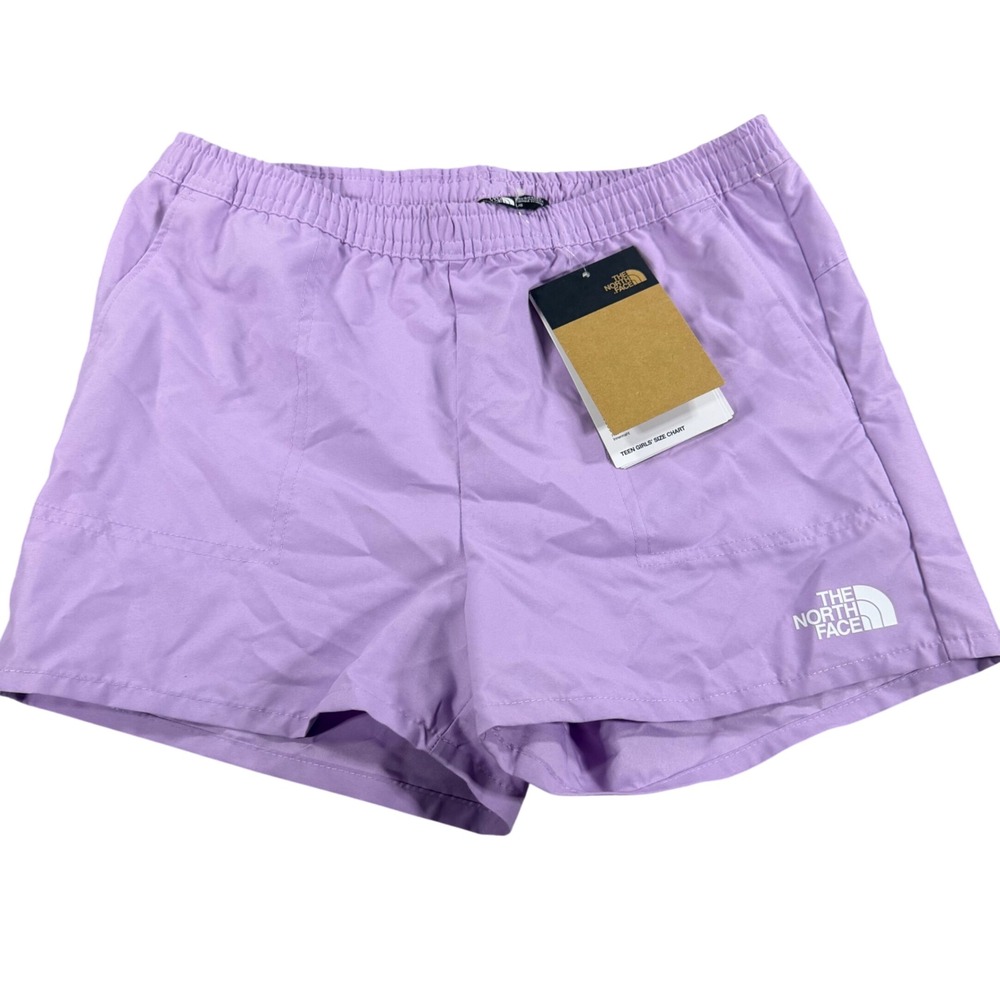 The North Face Girls Lupine Purple Class V FlashDry Shorts NF Size L 12 NEW
